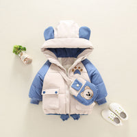 Load image into Gallery viewer, Baby Kid Boys Solid Color Cartoon Coats Wholesale 211125765
