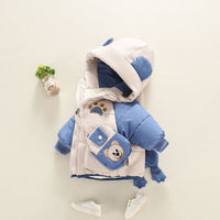 Load image into Gallery viewer, Baby Kid Boys Solid Color Cartoon Coats Wholesale 211125765
