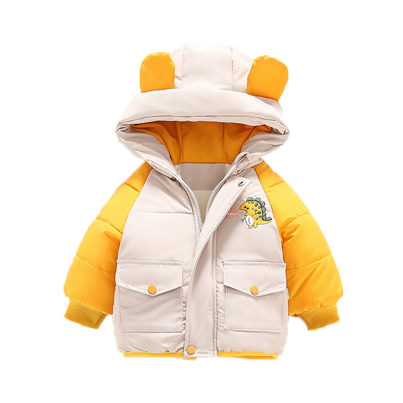 Baby Kid Boys Color-blocking Dinosaur Jackets Outwears Wholesale 211125792