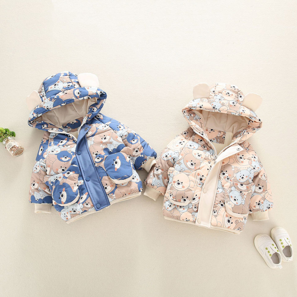 Baby Kid Girls Animals Cartoon Print Jackets Outwears Wholesale 211125906