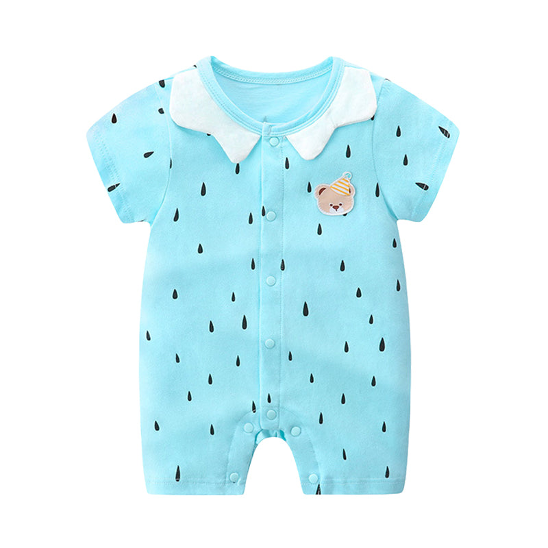 Baby Unisex Cartoon Print Jumpsuits Wholesale 211203171