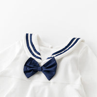 Load image into Gallery viewer, Baby Girls Striped Bow Dresses Wholesale 211203222
