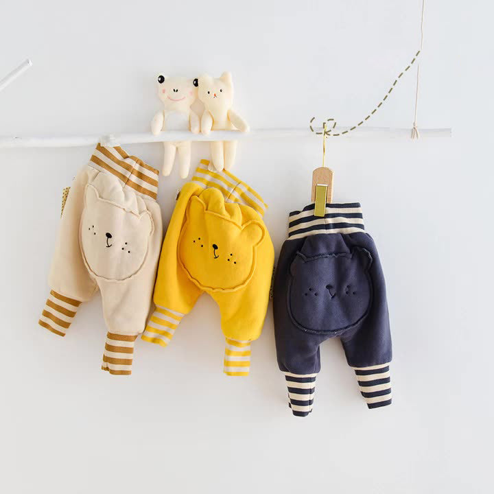 Baby Kid Unisex Striped Animals Pants Wholesale 211203261