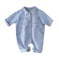 Load image into Gallery viewer, Baby Girls Boys Cartoon Print Jumpsuits Wholesale 211203275
