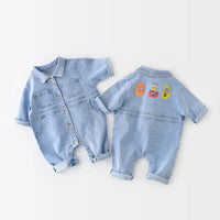 Load image into Gallery viewer, Baby Girls Boys Cartoon Print Jumpsuits Wholesale 211203275
