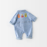 Load image into Gallery viewer, Baby Girls Boys Cartoon Print Jumpsuits Wholesale 211203275
