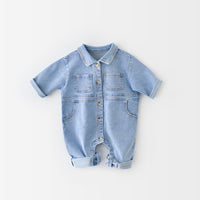 Load image into Gallery viewer, Baby Girls Boys Cartoon Print Jumpsuits Wholesale 211203275
