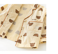 Load image into Gallery viewer, 2 Pieces Set Baby Kid Girls Polka dots Checked Animals Cartoon Print Tops And Pants Sleepwears Wholesale 211203283
