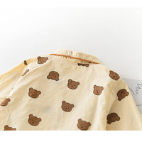 Load image into Gallery viewer, 2 Pieces Set Baby Kid Girls Polka dots Checked Animals Cartoon Print Tops And Pants Sleepwears Wholesale 211203283
