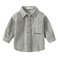 Load image into Gallery viewer, Baby Kid Boys Letters Embroidered Shirts Wholesale 211203356
