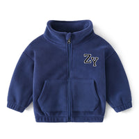 Load image into Gallery viewer, Kid Boys Solid Color Letters Embroidered Jackets Outwears Wholesale 211203395
