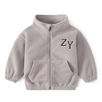 Load image into Gallery viewer, Kid Boys Solid Color Letters Embroidered Jackets Outwears Wholesale 211203395

