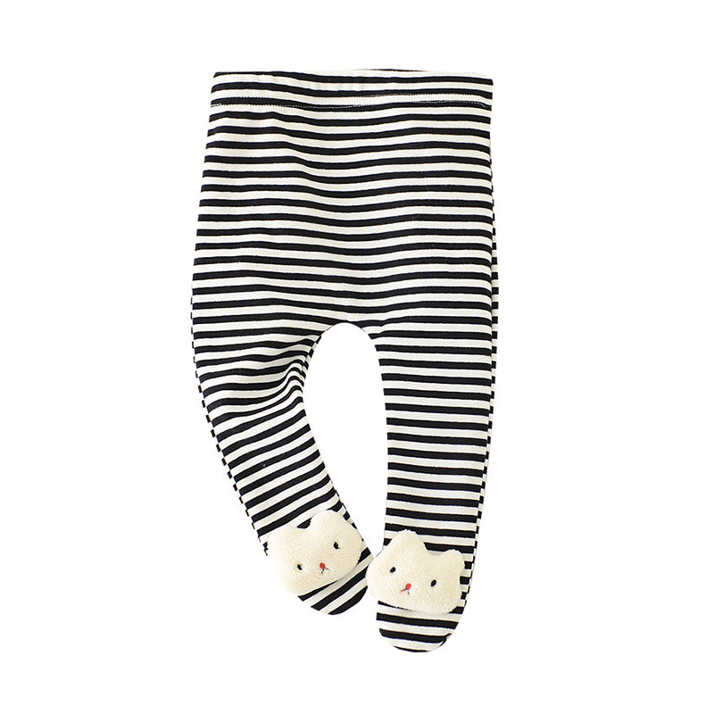 Baby Girls Striped Animals Cartoon Pants Leggings Wholesale 211203404