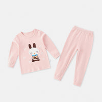Load image into Gallery viewer, 2 Pieces Set Baby Kid Girls Animals Cartoon Print Tops And Pants Wholesale 21120354
