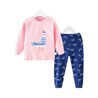 Load image into Gallery viewer, 2 Pieces Set Baby Kid Girls Cartoon Print Tops And Animals Pants Wholesale 21120364
