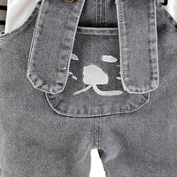 Load image into Gallery viewer, 2 Pieces Set Baby Kid Boys Striped Letters Print Tops And Cartoon Jeans Wholesale 211207193
