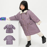 Load image into Gallery viewer, Kid Big Kid Girls Solid Color Coats Wholesale 211207366
