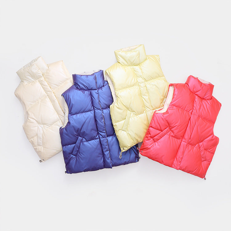 Kid Unisex Solid Color Vests Waistcoats Wholesale 21120781