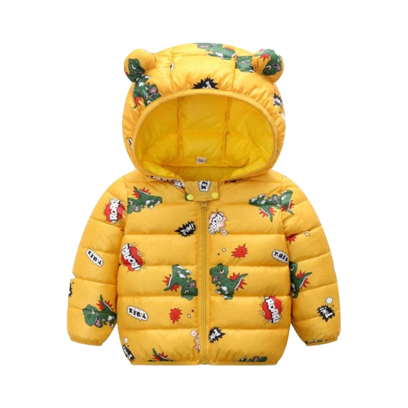 Baby Kid Unisex Letters Flower Dinosaur Animals Print Jackets&Outwears Wholesale 211214121