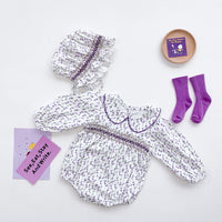 Load image into Gallery viewer, Baby Girls Flower Print Rompers Accessories Hats Wholesale 211214225
