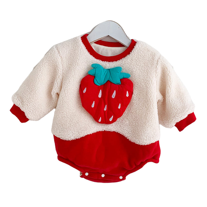 2 Pieces Set Baby Unisex Christmas Solid Color Cartoon Rompers And Pants Wholesale 211214274