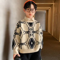 Load image into Gallery viewer, Kid Big Kid Boys Print Sweaters Knitwear Wholesale 211214298
