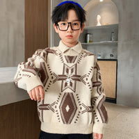 Load image into Gallery viewer, Kid Big Kid Boys Print Sweaters Knitwear Wholesale 211214298
