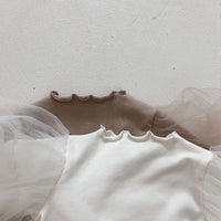 Load image into Gallery viewer, Baby Kid Girls Solid Color Bow Lace Rompers Wholesale 211214319
