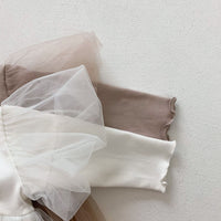 Load image into Gallery viewer, Baby Kid Girls Solid Color Bow Lace Rompers Wholesale 211214319
