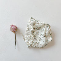 Load image into Gallery viewer, Baby Kid Girls Flower Print Rompers Hats Wholesale 211214407
