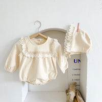 Load image into Gallery viewer, Baby Kid Girls Lace Rompers And Hats Wholesale 211214514
