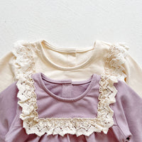 Load image into Gallery viewer, Baby Kid Girls Lace Rompers And Hats Wholesale 211214514
