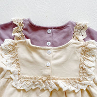 Load image into Gallery viewer, Baby Kid Girls Lace Rompers And Hats Wholesale 211214514
