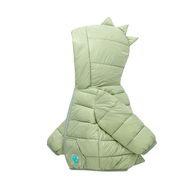 Baby Kid Unisex Solid Color Dinosaur Cartoon Jackets Outwears Wholesale 211214589