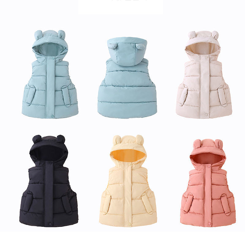 Baby Kid Unisex Solid Color Vests&Waistcoats Wholesale 211214789