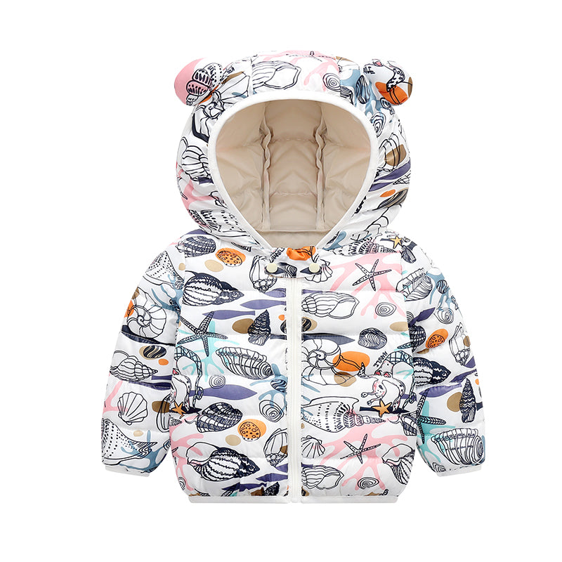 Baby Kid Unisex Flower Dinosaur Print Jackets Outwears Wholesale 21121480