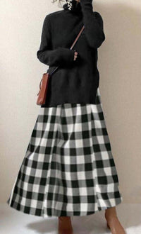 Load image into Gallery viewer, Women Solid Color Checked Dresses Wholesale 211220116
