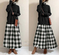 Load image into Gallery viewer, Women Solid Color Checked Dresses Wholesale 211220116
