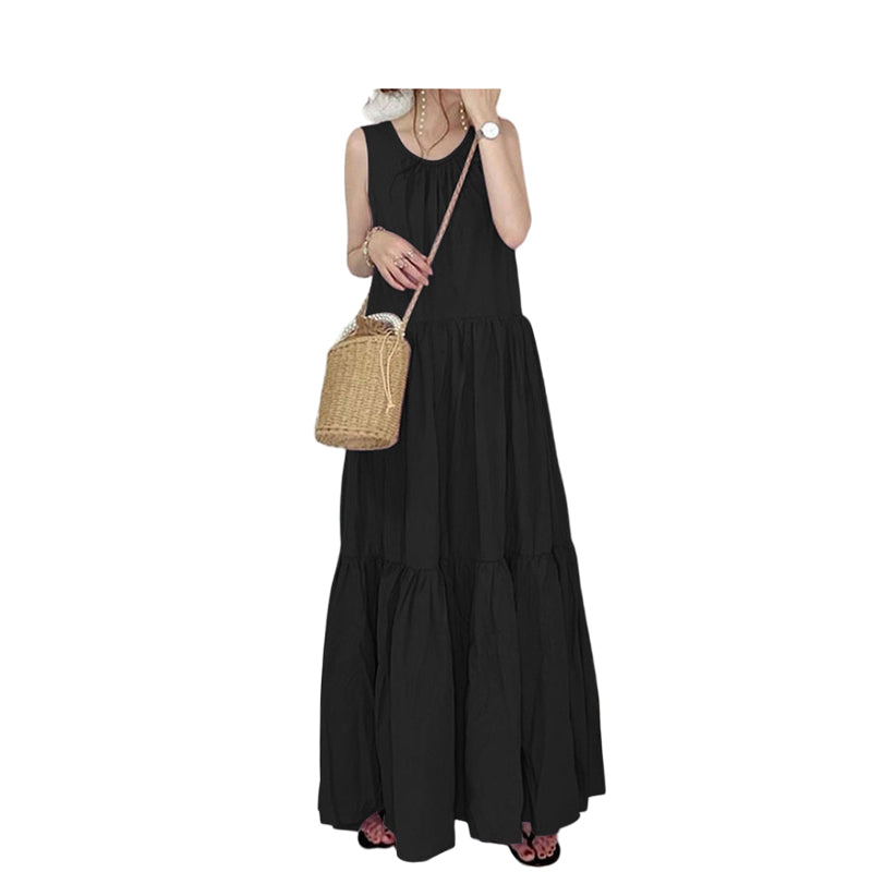 Women Solid Color Dresses Wholesale 21122089