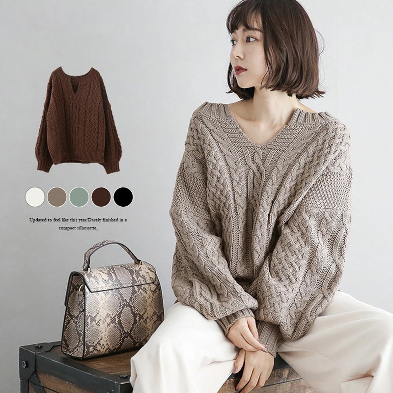 Women Solid Color Crochet Sweaters Wholesale 2112221487