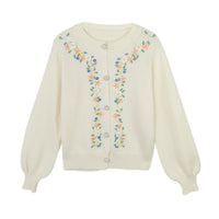 Load image into Gallery viewer, Women Flower Crochet Embroidered Cardigan Wholesale 2112221565
