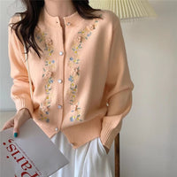 Load image into Gallery viewer, Women Flower Crochet Embroidered Cardigan Wholesale 2112221565
