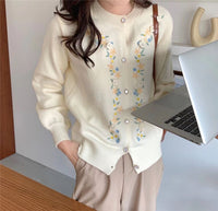 Load image into Gallery viewer, Women Flower Crochet Embroidered Cardigan Wholesale 2112221565
