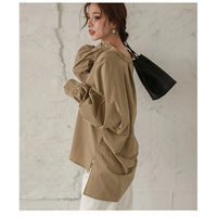 Load image into Gallery viewer, Women Solid Color Tops Wholesale 2112221776
