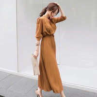 Load image into Gallery viewer, Women Solid Color Dresses Wholesale 2112221865
