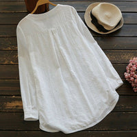 Load image into Gallery viewer, Women Solid Color Flower Embroidered Tops Wholesale 2112221867
