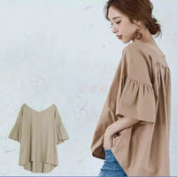 Load image into Gallery viewer, Women Solid Color Tops Wholesale 2112221914
