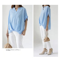 Load image into Gallery viewer, Women Solid Color Tops Wholesale 2112221940
