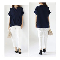 Load image into Gallery viewer, Women Solid Color Tops Wholesale 2112221940
