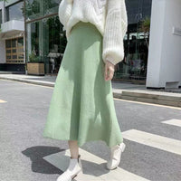 Load image into Gallery viewer, Women Solid Color Knitwear Skirts Wholesale 2112221961
